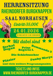 Herrensitzung der Burgknappen @ Saal Norhausen