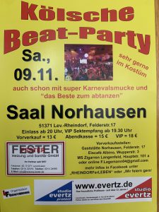 Kölsche BeatParty @ Saal Norhausen