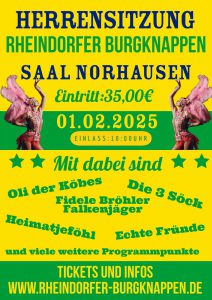 Herrensitzung der Burgknappen @ Saal Norhausen