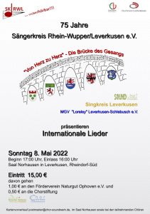75 Jahre Sängerkreis Rhein-Wupper/Leverkusen e.V. @ Saal Norhausen